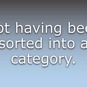 Uncategorized